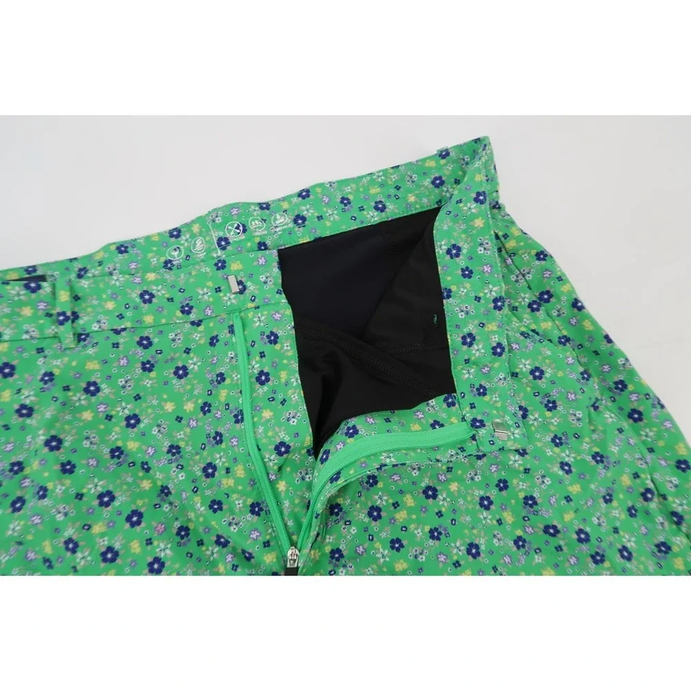 Polo Ralph Lauren Golf Shorts Mens 32 Green Floral Print Performance Lined Nylon